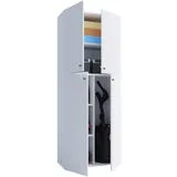 VCM Putzmittelschrank Lona 70,2 x 39,0 x 183,0 cm Weiß