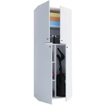 VCM Putzmittelschrank Lona 70,2 x 39,0 x 183,0 cm Weiß