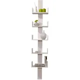 TICAA Pepe Wandregal 35 x 17 x 180 cm Weiß