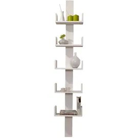 TICAA Pepe Wandregal 35 x 17 x 180 cm Weiß