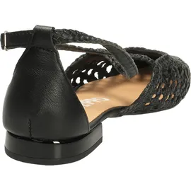 Gioseppo Leskovic Ballerinas aus Leder, Blau, mit Schnürung für Damen, Schwarz, 41 EU