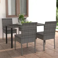 vidaXL Garten-Essgruppe 5-tlg. grau 3065701