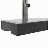 vidaXL Schirmständer Granit 25 kg Rechteckig Schwarz