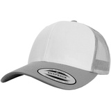 Flexfit Retro Trucker Colored Front Kappe, silver/white/silver, Einheitsgröße EU