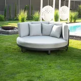 Home Deluxe Daybed Outdoor Florida Sonnenliege 170 x 67 x 0 cm Grau