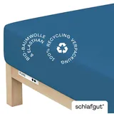 schlafgut Pure Baumwolle 90 x 190 - 100 x 220 cm blue mid