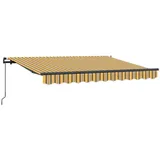 vidaXL Einziehbare Markise 250 x 200 cm gelb/grau