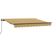 vidaXL Einziehbare Markise 250 x 200 cm gelb/grau