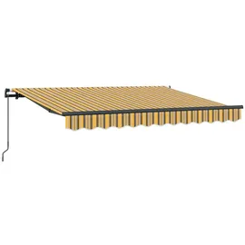 vidaXL Einziehbare Markise 250 x 200 cm gelb/grau