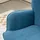 Homcom Ohrensessel mit Hocker Cord 72 x 95 x 70 cm Blau