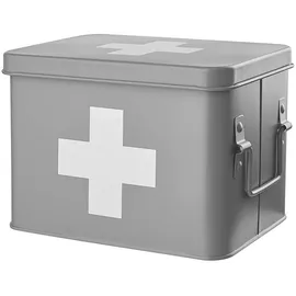BUTLERS Medikamentenbox 23 x 17 x 16 cm 1-tlg. Grau