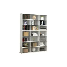 Möbel Kraft Megosa Standregal 105 x 19 x 136 cm Weiß