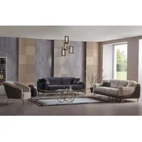 Xlmoebel Polstergarnitur Beige Sofagarnitur 3-2-1 Sitzer Moderne Möbel, (3-tlg), Made in Europa beige