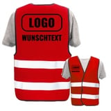 PixiPrints.com Persönliche Warnweste selbst gestalten mit eigenem Aufdruck * Bedruckt mit Name Text Bild Logo Firma * Anzahl: 50 Warnwesten * Farbe/Druck: Rot/Rücken + rechte Brust - 50 Warnwesten