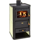 Prity - Stufa A Legna Per Impianto Di Riscaldamento Centralizzato. Peccato S2w10. 10 + 5kw Potenza Di Riscaldamento - Black