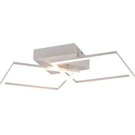 Trio Reality LED Deckenleuchte Trail Weiß matt 7 x 44,6 x 39,6 cm