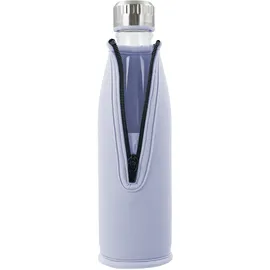 boddels Trinkflasche DREE 650ml in Lavendelblau mit Neoprentasche