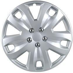 Cartrend Radzierblende Hockenheim silber 4er Set