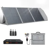 CTOLITY 100W Solarpanels Faltbar Solarmodul, Faltbares Solarpanel mit USB-C PD 45W & USB-A QC 3.0, Wasserdicht, 23,5% Wirkungsgrad Ladegerät mit Ständer für Outdoor Garten Balkon Wohnwagen Camping