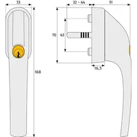 ABUS FG300 Edelstahloptik abschließbar