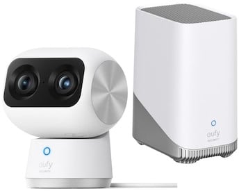 eufy S350 Überwachungskamera 4K 360 Grad Dual-Cam Indoor + Homebase 3