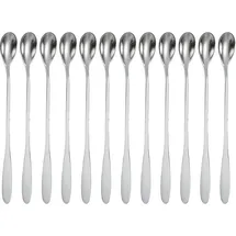 Intirilife 12er Set Edelstahl Löffel - Länge 18.9 cm - Metall , Besteck,
