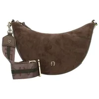 Aigner Zita Umhängetasche Leder 30 cm coal brown