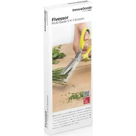 InnovaGoods Kräuterschere 5 in 1 - Gelb