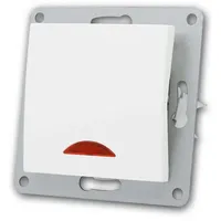 McPower Schalter McPower Flair 250V~/10A, UP, weiß mit Kontroll-Leuchte,