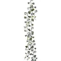 OTTO home Winterliche Kunstpflanze Weihnachtsdeko, Weihnachtsgirlande Bauhiniablatt, OTTO home, Girlande, traumhaft beschneit, Länge 190 cm grün