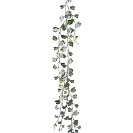 OTTO home Winterliche Kunstpflanze Weihnachtsdeko, Weihnachtsgirlande Bauhiniablatt, OTTO home, Girlande, traumhaft beschneit, Länge 190 cm grün