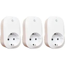 SHELLY WLAN-Steckdose Plug, 16 A, Messfunktion, weiß, 3 Stück