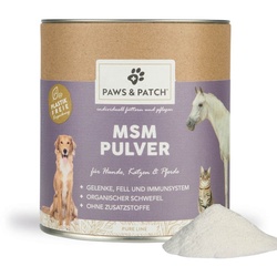 PAWS & PATCH MSM Pulver für Hunde, Katzen und Pferde 250g