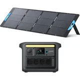 Kit Powerstation Anker SOLIX C1000X mit Solarpanel 200 W (0% MwSt) grau sans taille