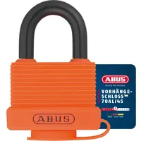 ABUS Vorhängeschloss 70AL/45 aus massivem Aluminium - wetterfest -