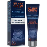 NO HAIR CREW Enthaarungscreme für den Intimbereich – extra sanfte Haarentfernung für Männer, 100 ml