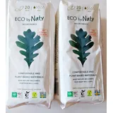 Eco by Naty Damen Inkontinenzeinlagen, Mini–Binden für empfindliche Blasen, 40x