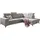 ed-lifestyle Eckcouch mit Bettkasten 2-Sitzer Grau