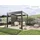 Biohort Pergola 5,5 m x 3,5 m Dunkelgrau-Metallic/Silber-Metallic