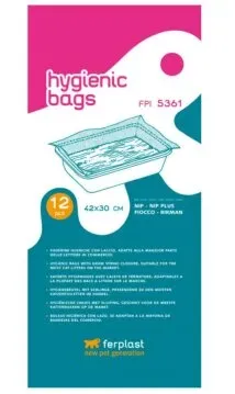 FERPLAST  Hygienebeutel für Katzentoiletten, 12 Stk. 42 x 30 cm