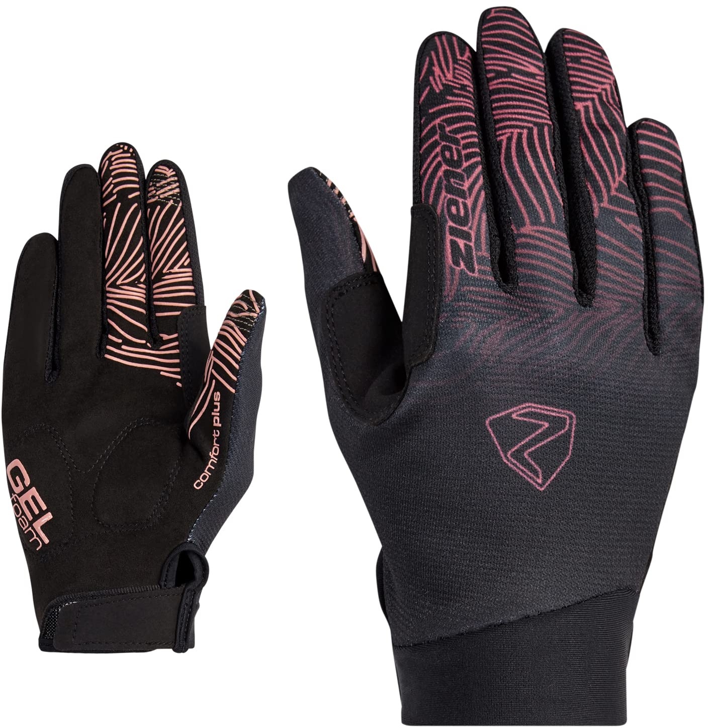 Ziener Damen Conny Fahrrad/Mountainbike/Radsport-Handschuhe | Langfinger mit Touchfunktion - atmungsaktiv,dämpfend, pink dust, 6