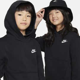Nike Sportswear Club Fleece Hoodie für ältere Kinder - Schwarz, XS