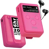 LEMEGA MINI GO Tragbare DAB-Radio für die Hosentasche,Digitales Taschenradio UKW,Radiowecker,Persönliches Mini-Radio mit Sportclip,Wiederaufladbarer Akku,USB-Ladekabel und Kopfhörer im Lieferumfang