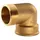 Tradecom Messing Gewinde-Fitting 90° Winkel 2"IG - 2"AG (DN 50) - schwere Ausführung