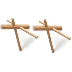 Normann Copenhagen - Sticks Haken, natur, 2er-Set