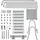 BESTWAY Poolleiter Grau 132 cm