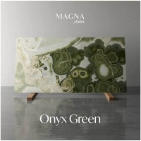 MAGNA Atelier Esstisch OCTAGON aus Marmor, Küchentisch, Naturstein Dining Table, 120x76cm grün