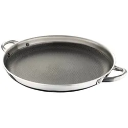 Paella Pfanne Edelstahl Wabenstruktur Ø36cm Induktion Pfanne  Anti Haft Kratzfest Rostfrei