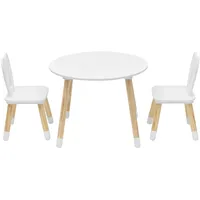 Rebecca Mobili Kindertisch Rebecca 60 x 44 x 60 cm Kiefer MDF weiß braun