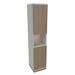 fm Regalschrank Oldenburg, 4260649684139 weiß, eiche natur  40,0 cm 44,2 cm
